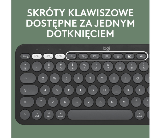 LOGITECH Zestaw klawiatura i mysz Pebble Combo for Mac Tonal Graphite 920-012244 Grafitowy - 1172745 - zdjęcie 11